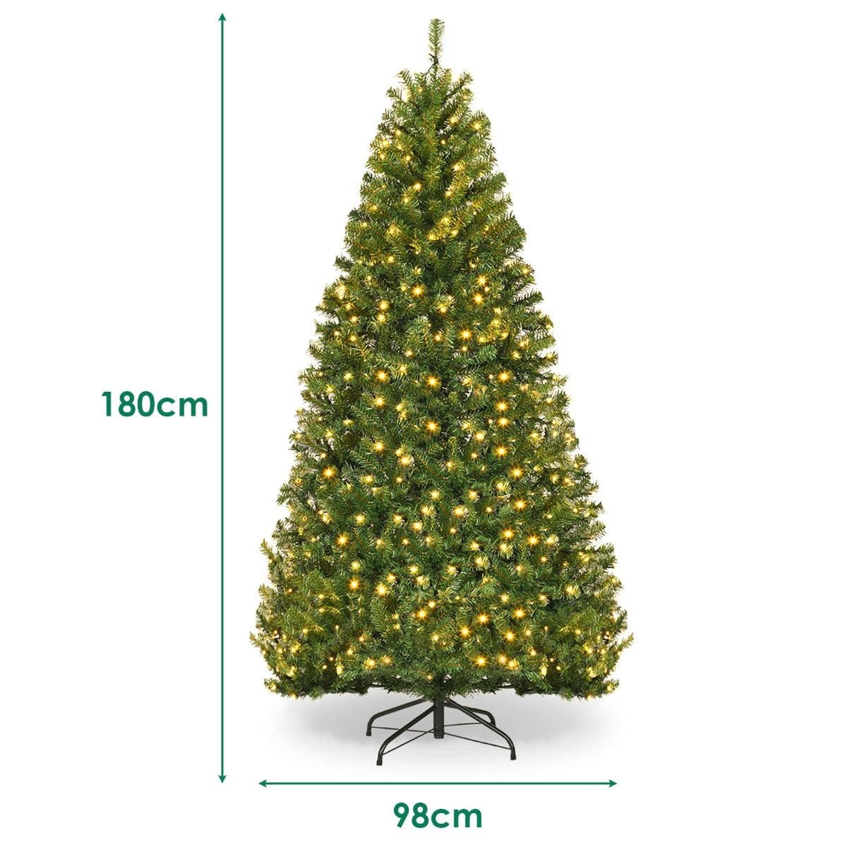 Coast Kerstboom - 11 Led Standen - PVC Takken - 180cm
