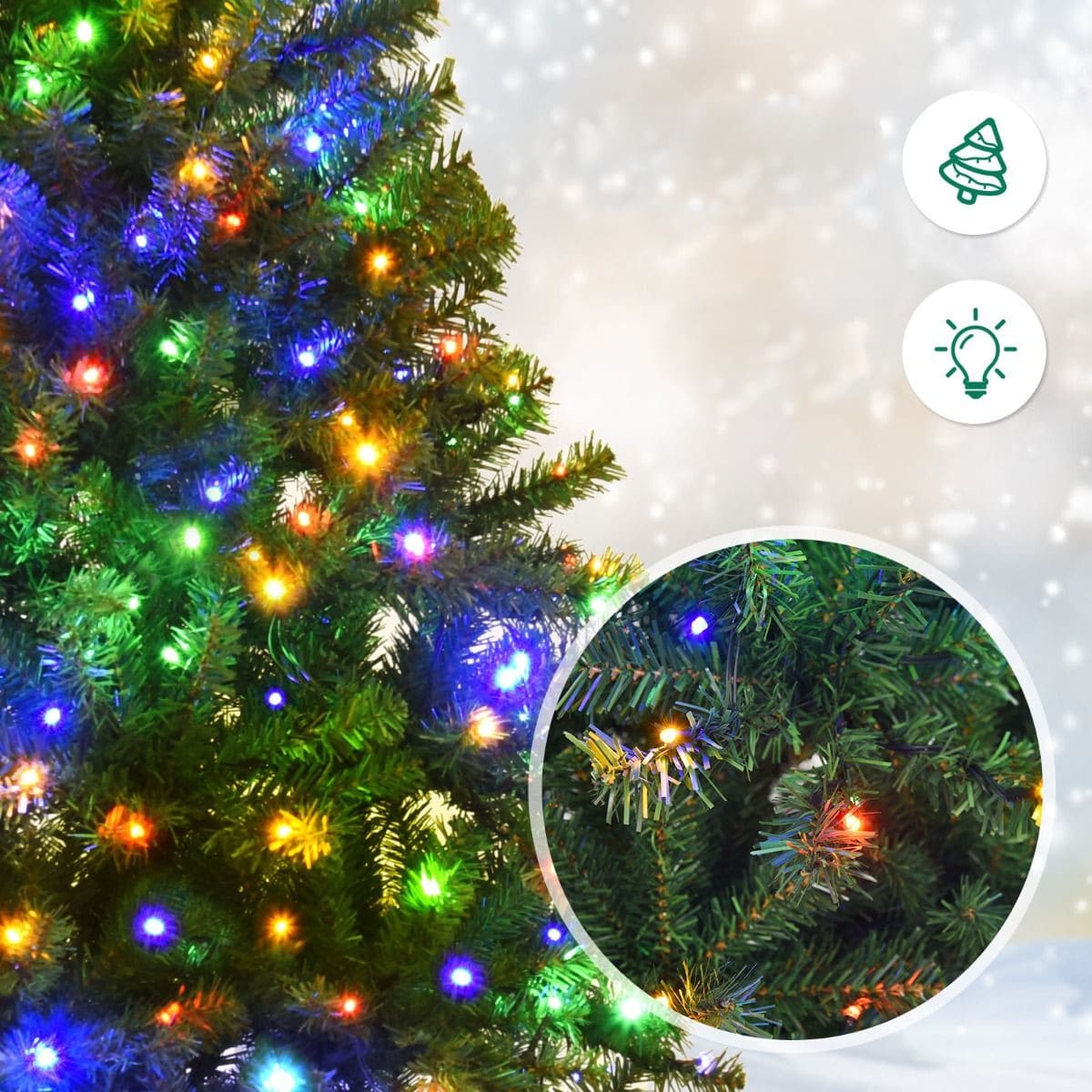 Coast Kerstboom - 11 Led Standen - PVC Takken - 180cm