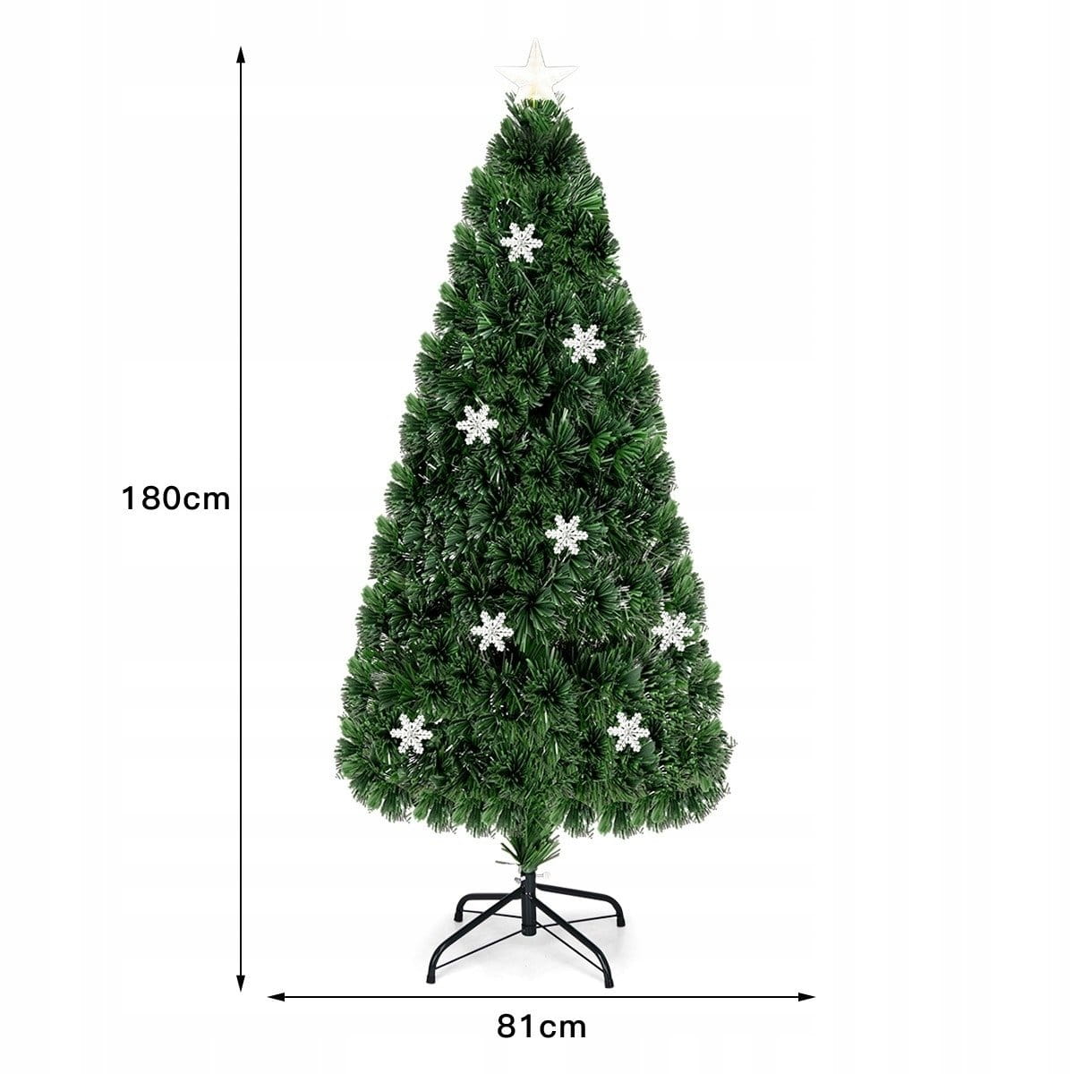 Coast Kerstboom - 220 Takken - Led Lampjes - 180 x 81cm - Groen