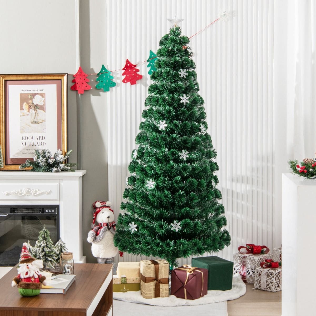 Coast Kerstboom - 220 Takken - Led Lampjes - 180 x 81cm - Groen
