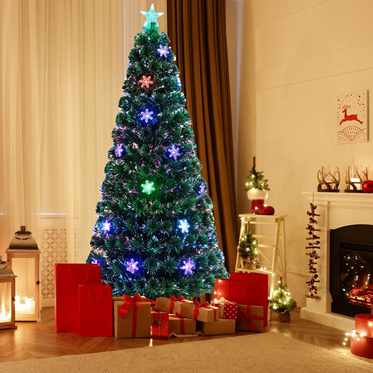 Coast Kerstboom - 220 Takken - Led Lampjes - 180 x 81cm - Groen