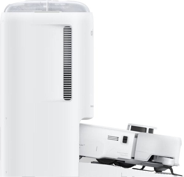 eufy Robotstofzuiger Omni E25, HydroJet dweilsysteem, 20.000 Pa zuigkracht, DuoSpiral borstels die ontklitten, CornerRover arm voor het schoonmaken van hoeken, alles-in-één station, voor gezinnen met huisdieren en kinderen.