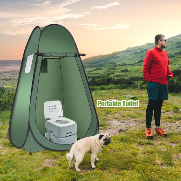 Coast Strand Douche Tent Kleedkamer Tent Toilet Tent Zijtent Grote Tent Huisje Vouw-Groen