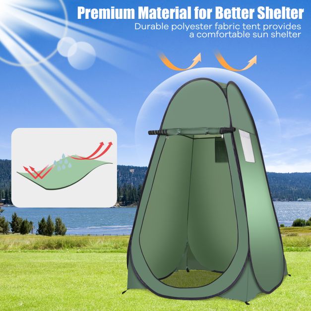 Coast Strand Douche Tent Kleedkamer Tent Toilet Tent Zijtent Grote Tent Huisje Vouw-Groen