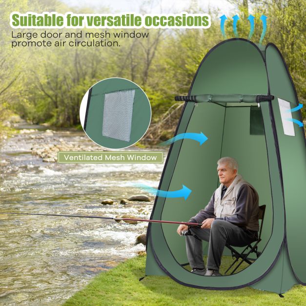 Coast Strand Douche Tent Kleedkamer Tent Toilet Tent Zijtent Grote Tent Huisje Vouw-Groen