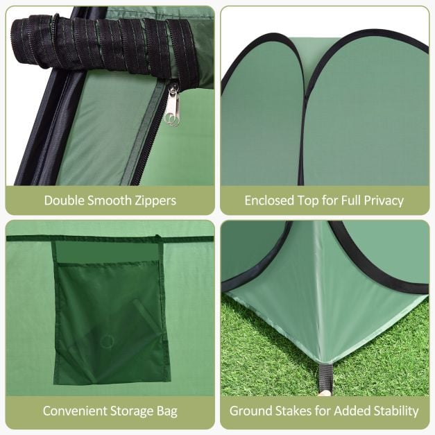 Coast Strand Douche Tent Kleedkamer Tent Toilet Tent Zijtent Grote Tent Huisje Vouw-Groen