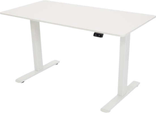 Infinity Goods Elektrisch Zit Sta Bureau - Verstelbare Hoogte- 140 x 60 CM - Wit