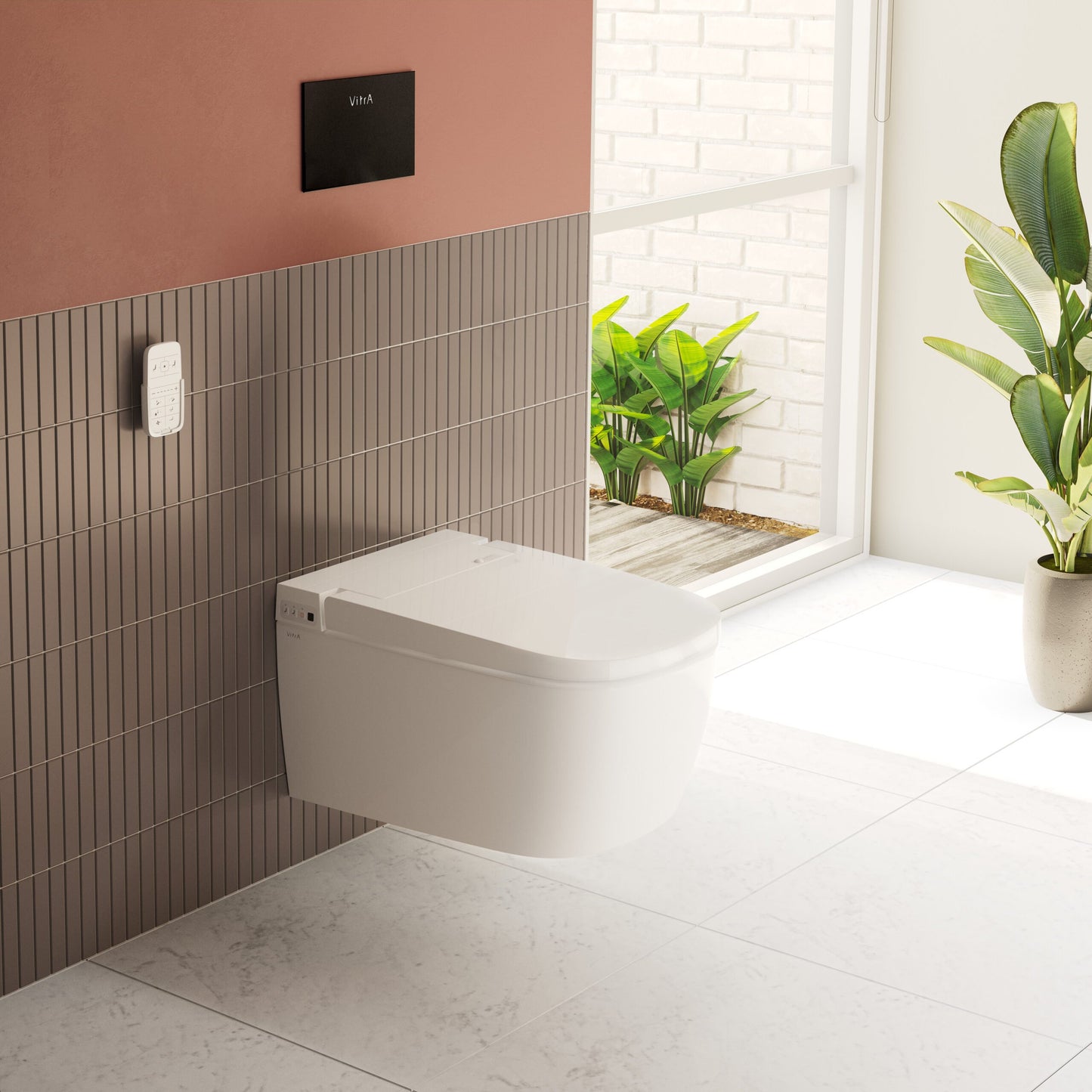 Vitra V-Care Comfort - Smart Toilet - Wandcloset - Bidetfunctie - Afstandsbediening - Softclose - Geurfilter - Wit