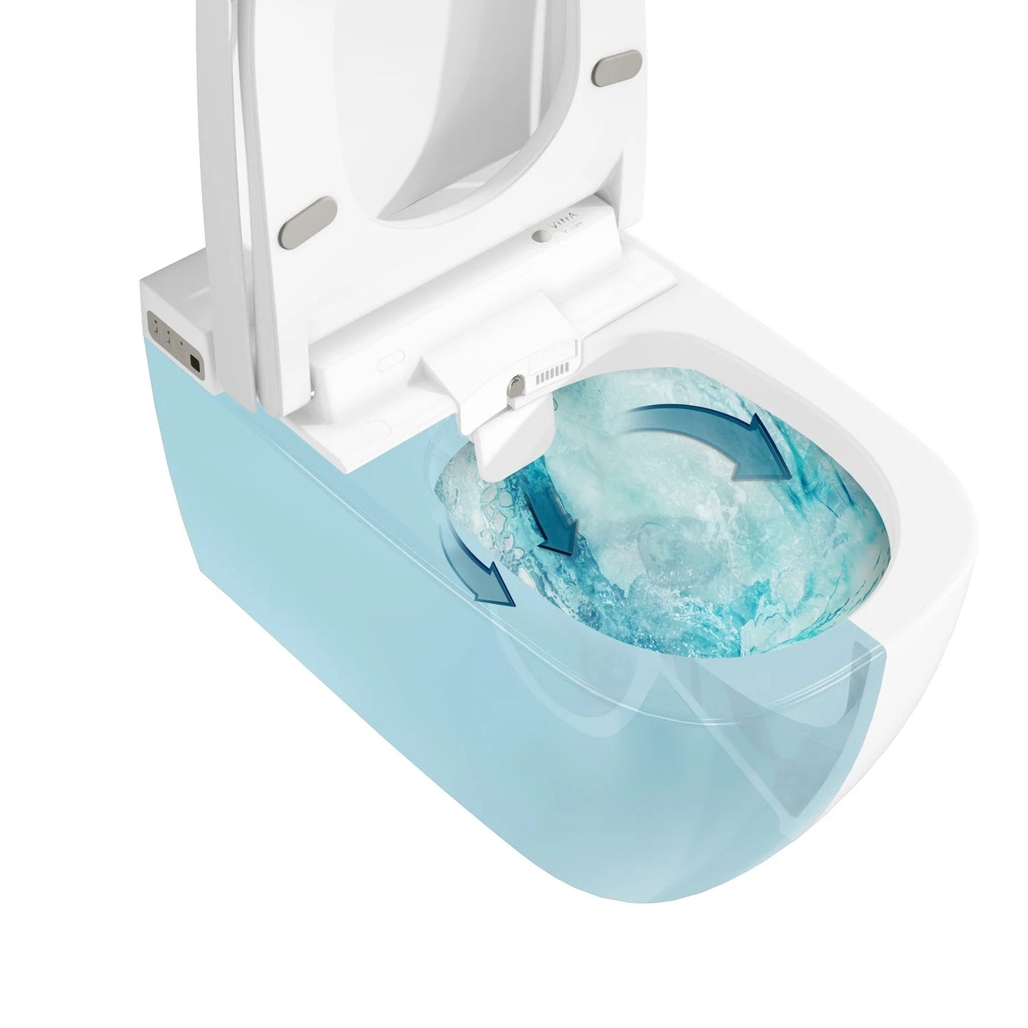 Vitra V-Care Comfort - Smart Toilet - Wandcloset - Bidetfunctie - Afstandsbediening - Softclose - Geurfilter - Wit