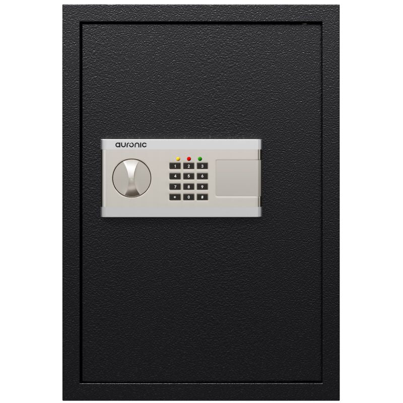 Auronic Elektronische Kluis Extra Groot - 54L - Staal - Zwart