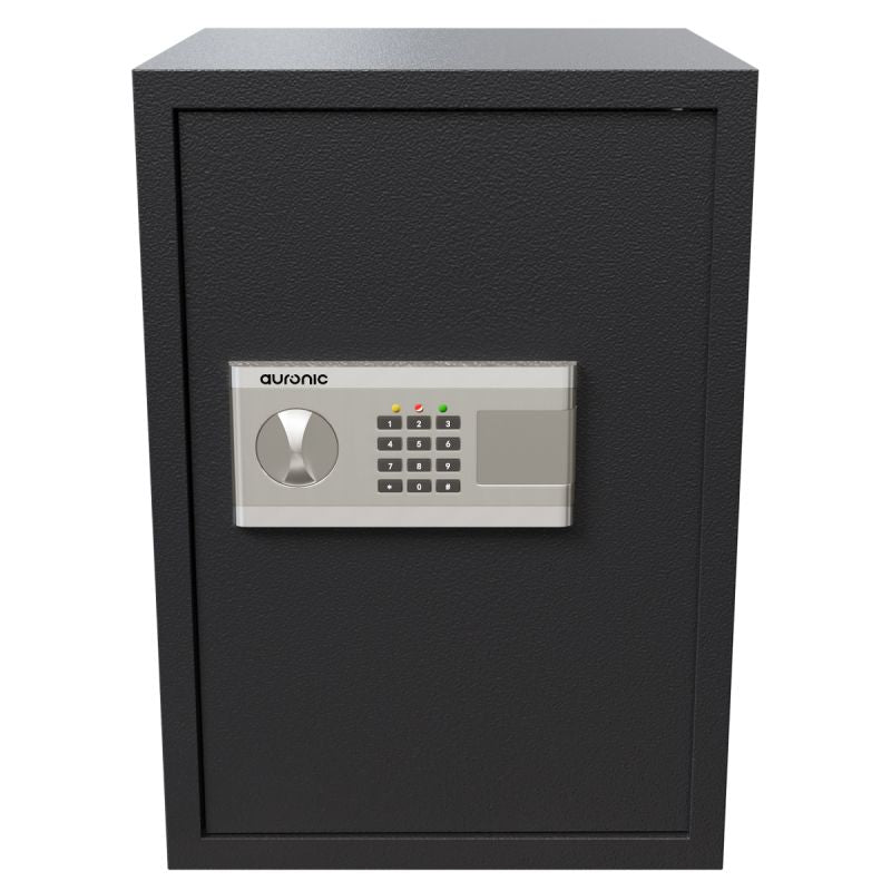 Auronic Elektronische Kluis Extra Groot - 54L - Staal - Zwart