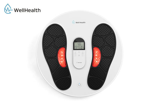 Wellhealth Elektrische Spierstimulator – Verlicht Spanning & Stimuleert Bloedcirculatie – 39,5 x 39,5 x 9 cm – Zwart