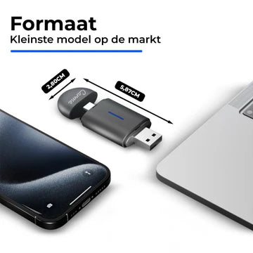 Carme Mini 2-in-1 Car Dongle Voor iPhone & Android