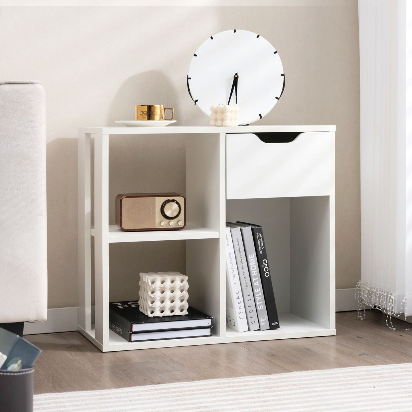 Coast Opbergkast - Vierkant - Open - 60 x 30 x 58 cm - Wit
