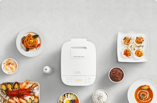 Xiaomi Multifunctionele Rijstkoker 4L | Rijstkoker | 10 kookfuncties | 30 min snelkookfunctie | 24-uurs timer | 12 uur warmhouden | Eierkoker