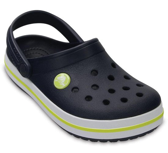 Crocs Instappers - Maat 20/21 - Unisex - donker blauw/wit/geel