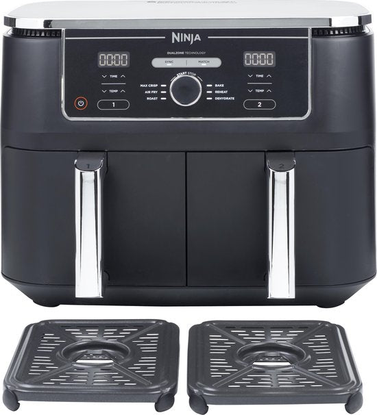Ninja Dubbele Airfryer XXL - 9.5 Liter - 2020 Model - Dual Zone Technologie - AF400EU