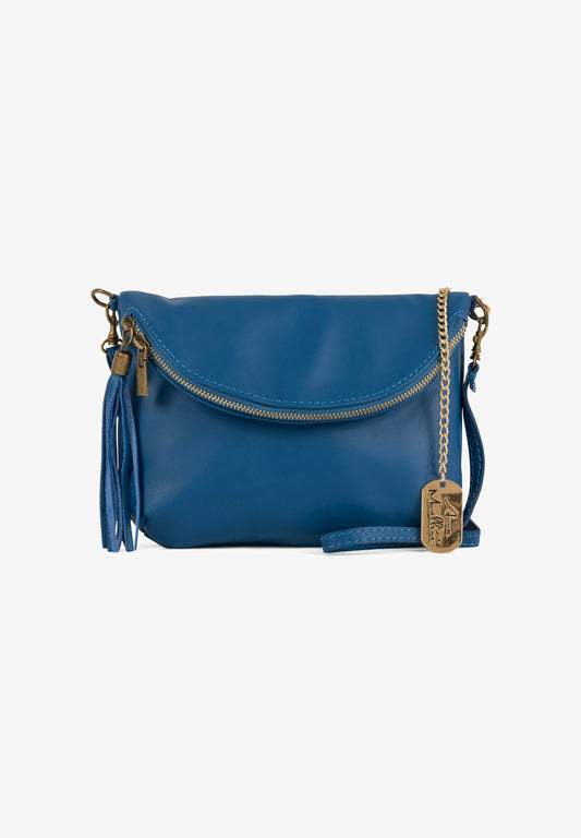 Anna Morellini – ALICE Schoudertas (Blue Denim, 30 × 22 × 10 cm)