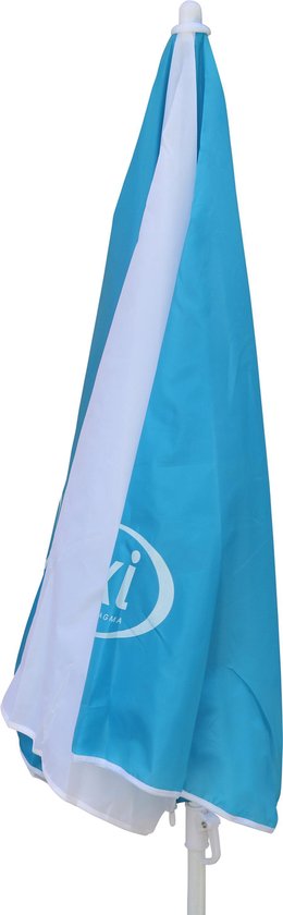 AXI Parasol ⌀125 cm - Blauw/wit - Verstelbare hoogte van 110 tot 175 cm