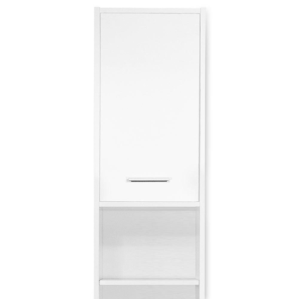 Casaria Badkamerkast - 6 Vakken 2 Deuren Slank en Elegant - MDF/ Spaanplaat - Wit