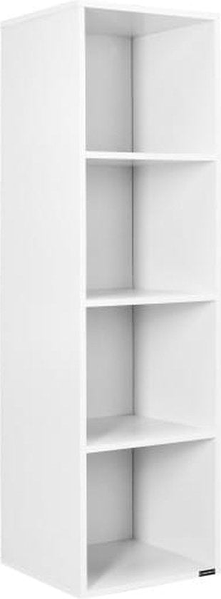 Boekenkast Skylar 30x30x106cm wit