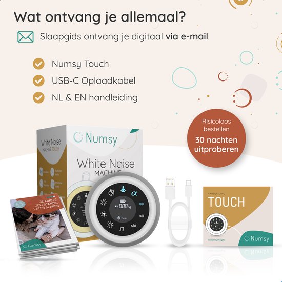 Numsy - Touch White Noise Machine Baby - Witte Ruis Machine