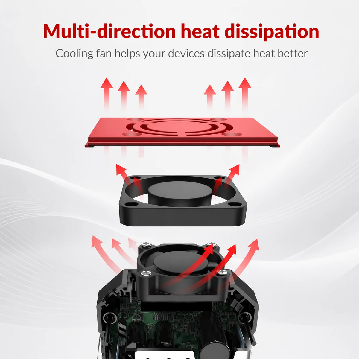 BESTEK Zuivere Sinus Omvormer - 12 V naar 230 V - 300 W - Rood