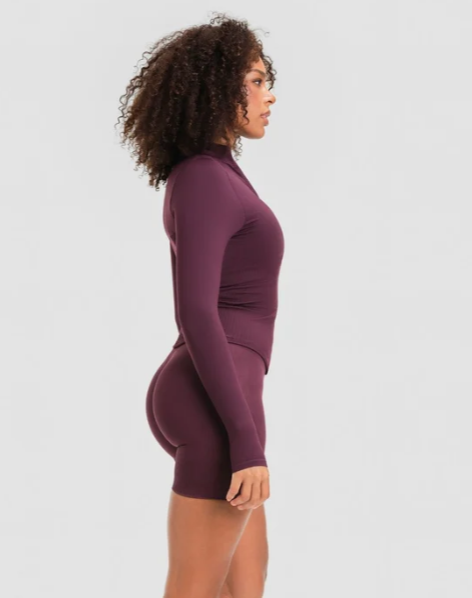 Thrivin Elevate™ Compression Long Sleeve Jacket - Winter Plum