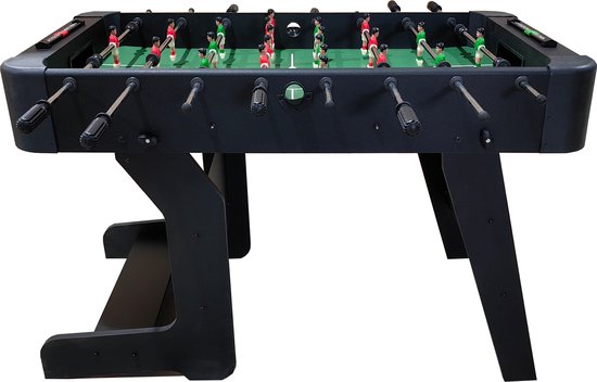 Cougar Around The World Inklapbare Voetbaltafel Zwart – Tafelvoetbal – Incl. Accessoires