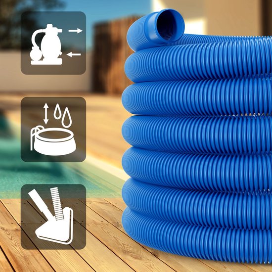 Monzana Zwembad Filter Slang - 14m Ø 32mm - Flexibel - Blauw