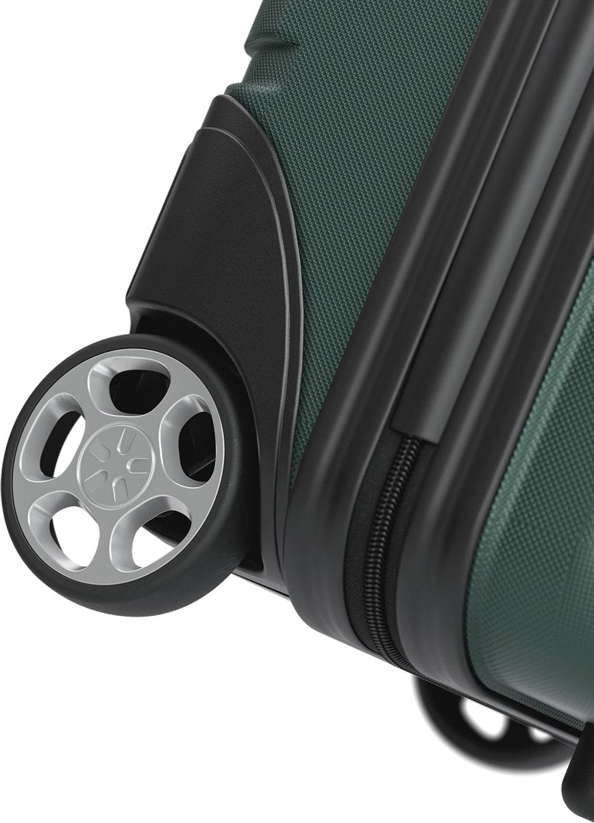TRVLMORE Underseat Handbagagekoffer – 40 x 30 x 20 cm – 24 L – TSA-slot – 2 Wielen – Donkergroen