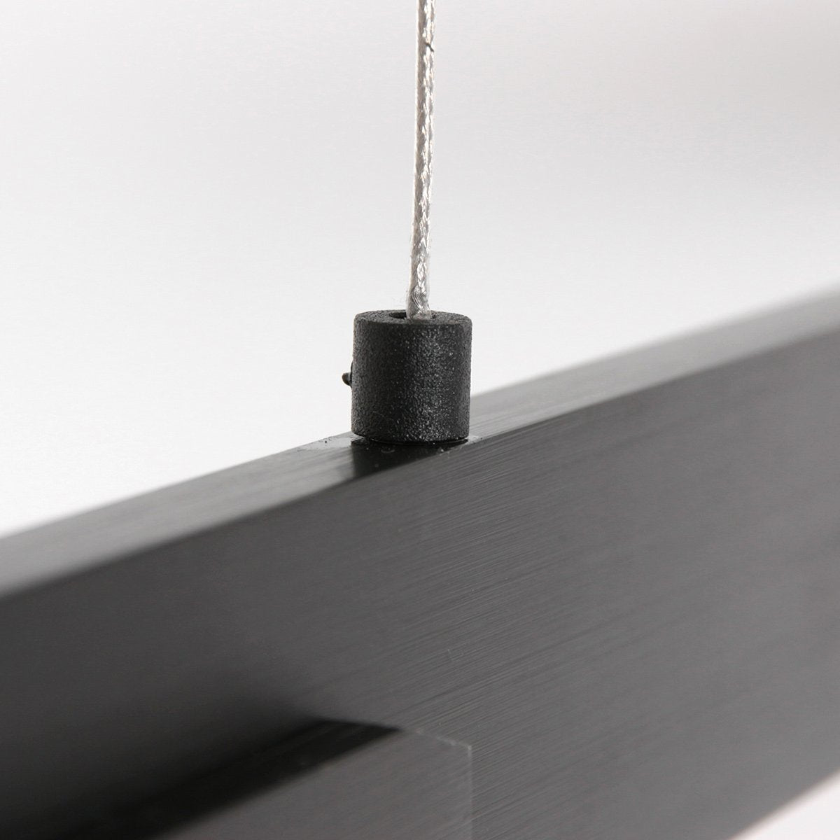 Hanglamp Bloc 3296ZW Zwart Hoogteinstelbaar van Glas en Metaal - Steinhauer, 120 cm met LED Module en Dimbaarheid