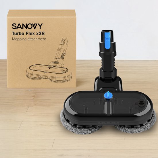 Sanovy Mophead voor Turbo Flex X28 - Elektrische Mop met Mop Pads
