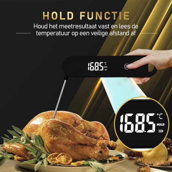 MostEssential Vleesthermometer -  350 °C - Ultimate Edition - Zwart