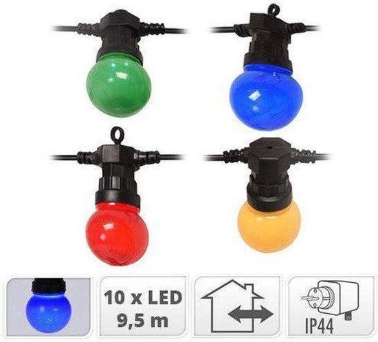 Feestverlichting 10 gekleurde LED-lampen - 8 lichtfuncties