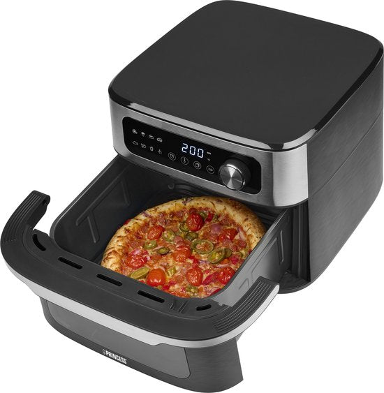 Princess Heteluchtfriteuse - MaxiCrisp Digital Airfryer 10L - 182262 - 1700W - 8 Bakprogramma's - PFAS-Vrij - Geschikt voor Pizza - Extra groot