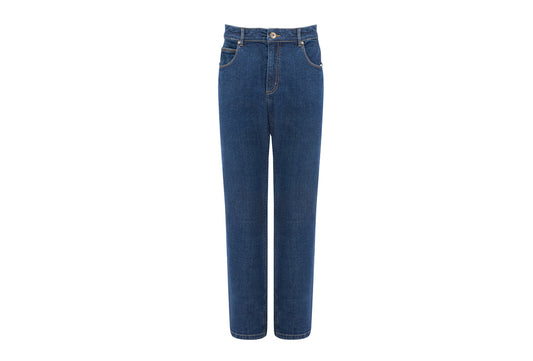 Milanoro - Stijlvolle jeansbroek voor heren - Donkerblauw - W38 - L34