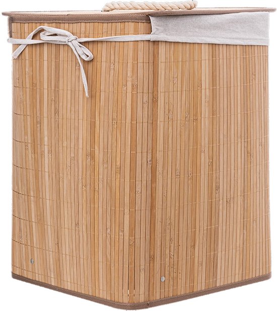 Wasmand Bamboe Hoek 48 Liter - Laundry Basket Corner