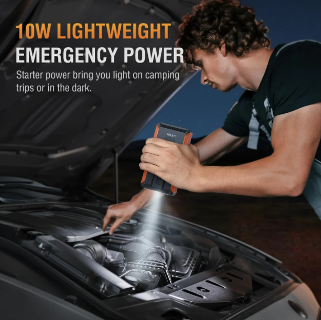 Utrai T1 Jump Starter 2000A - Zwart - 13200mAh Power Bank