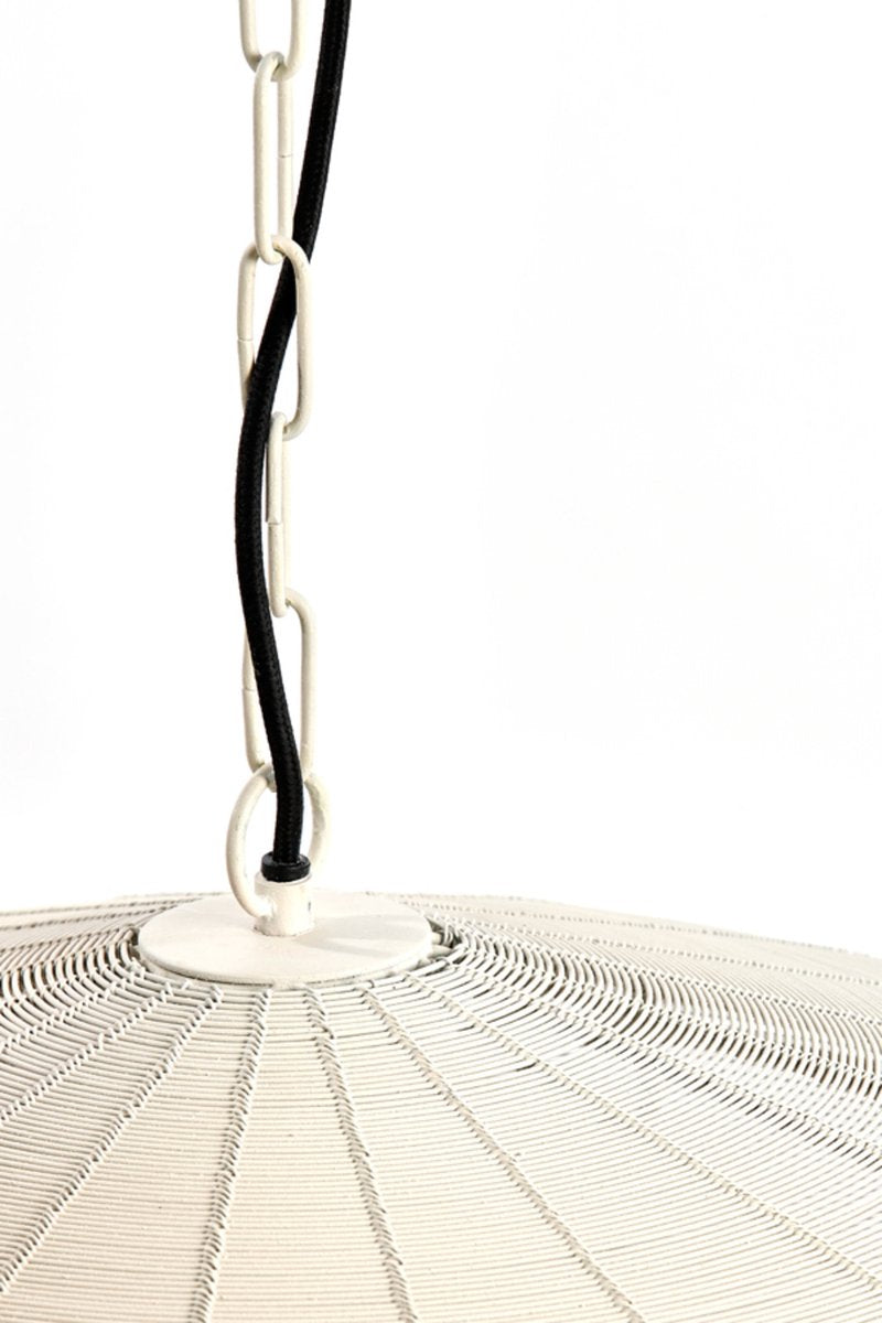 Light & Living Hanglamp Bahoto 60cm – Mat Crème – Ø60 x H23 cm