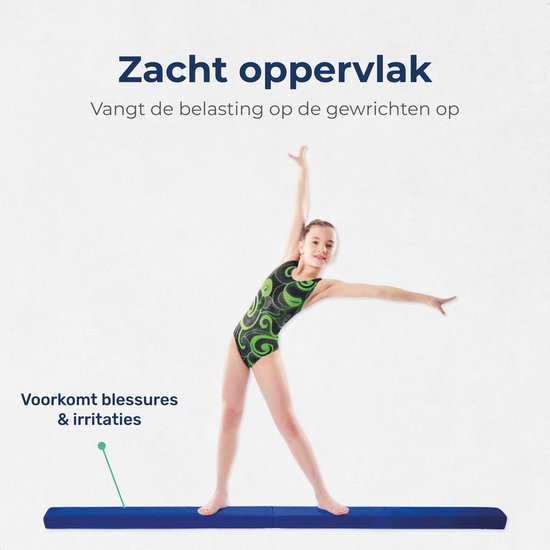 ProSkill Turnbalk - 210cm - Evenwichtsbalk - Voor thuis - Opvouwbaar - Turnen