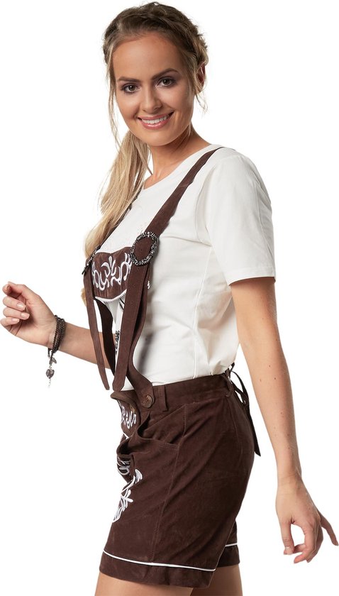 Dressforfun Lederhose Weißensee XL - verkleedkleding kostuum halloween verkleden feestkleding carnavalskleding carnaval feestkledij partykleding - 302803