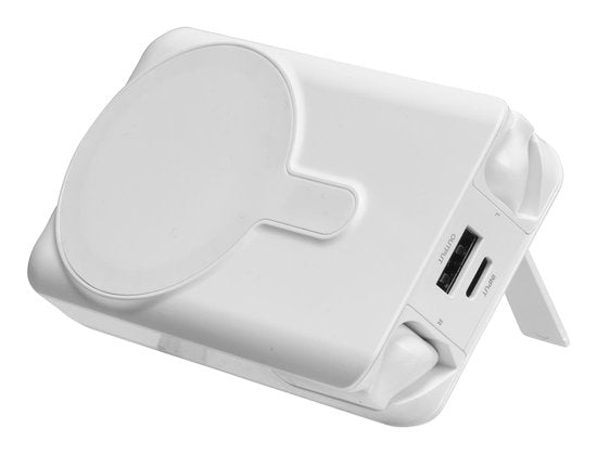 Denver Powerbank met Draadloze Oordopjes - 2-in-1 - 5.000 mAh - Bluetooth Oortjes Draadloos - Geschikt voor o.a. iPhone en Samsung - PWE5001W