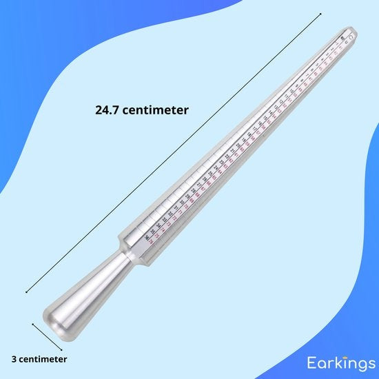 Ringmeter - Ringmaat meter voor elke Ringmaat - Ring sizer EarKings