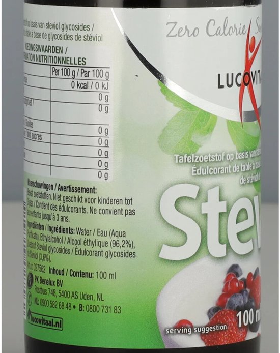 Lucovitaal Stevia Vloeibaar - 100 ml - Voedingssuplementen