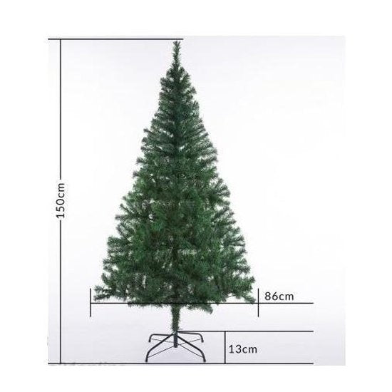 Casaria Kerstboom 150 cm – Incl. LED Kerstverlichting PE Groen