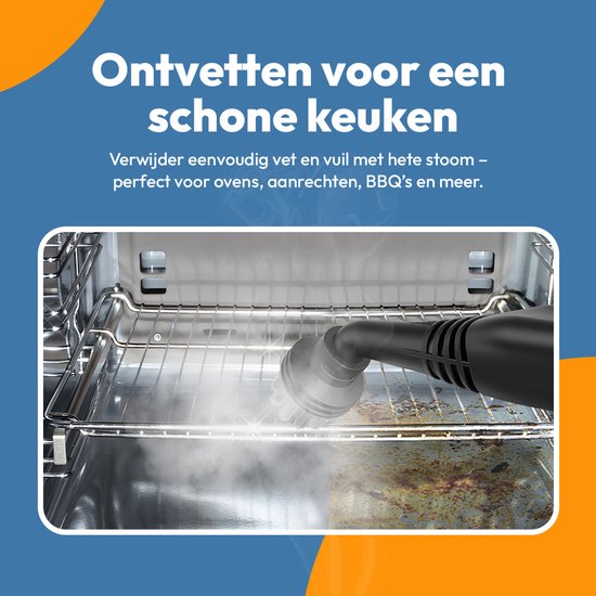 BOLLIT 17 in 1 Stoomreiniger 2000W - Tapijtreiniger - Vlekkenreiniger - Handstomer - Stoomreinigers - Reinigingsmachine - Stoommop - Vloerreiniger- Handstoomreiniger - Stoomdweil - Vloer, Badkamer, en Tapijt Reinigen
