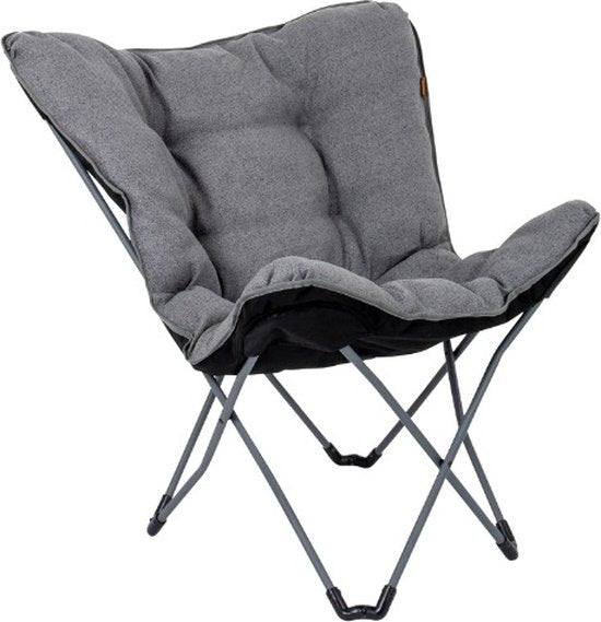 Bo-Camp - Urban Outdoor - Vlinderstoel - Redbrigde - L - Oxford polyester - Grijs