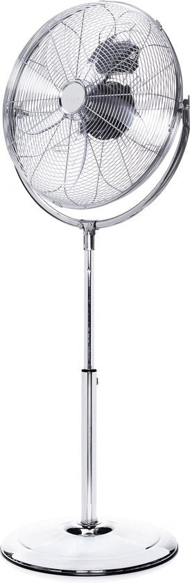 Statiefventilator XL 45 cm – Metalen Behuizing – Krachtige Luchtstroom – 3 Snelheden – Oscillerend – Tristar VE-5975