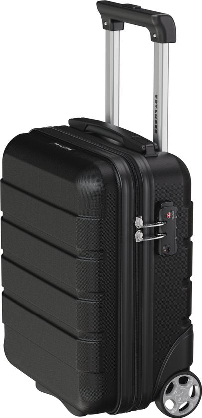 TRVLMORE Handbagagekoffer - 40x30x20 cm - Underseater - 24L - TSA-slot - 2 Wielen - Zwart
